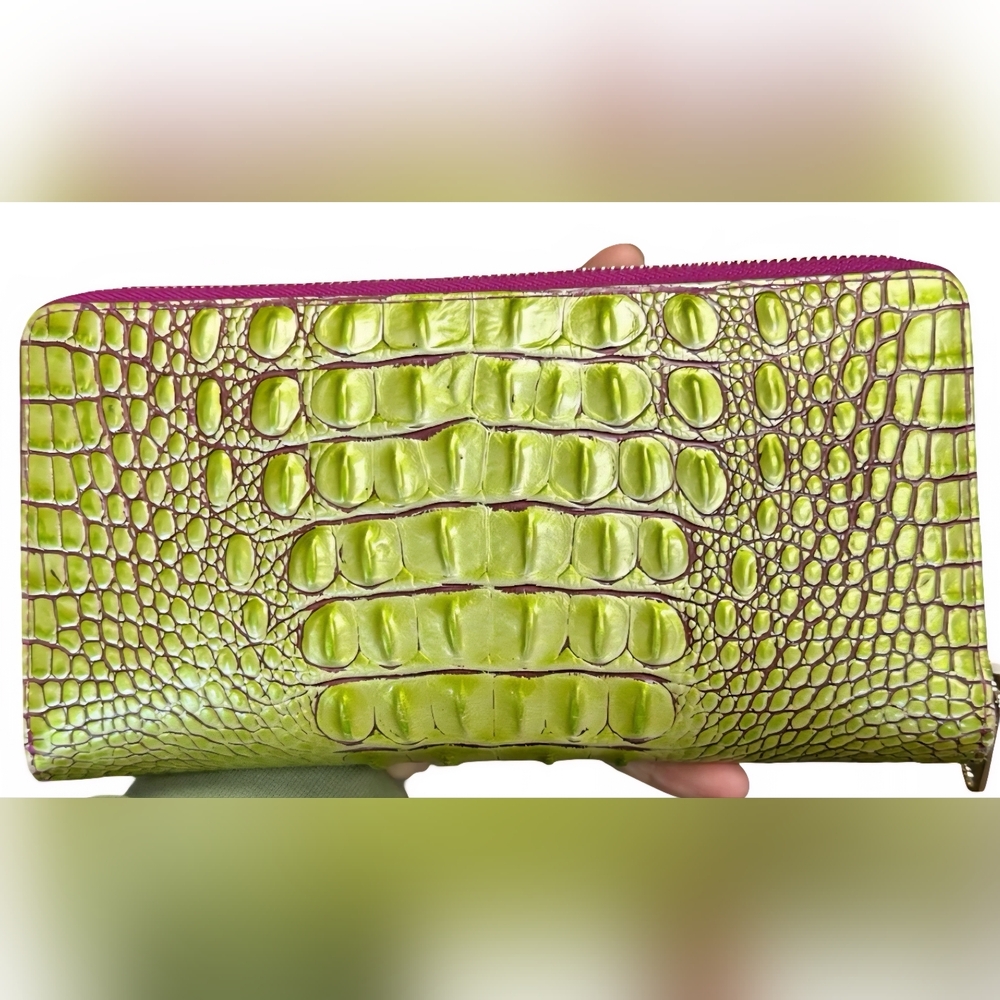 BRAHMIN Skyler Wallet in Limeade